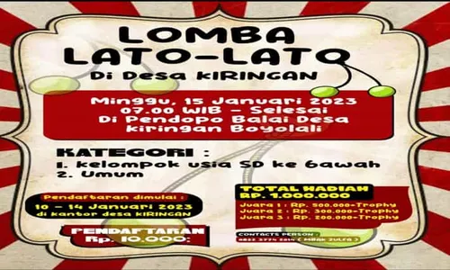 Info! Ada Lomba Lato-Lato di Kiringan Boyolali, Warga Luar Daerah Boleh Daftar