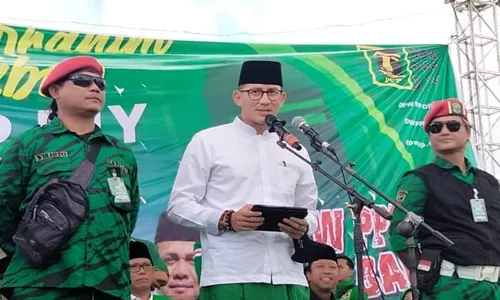 Menparekraf Sandiaga Uno dan Mantan Kepala BNPT Boy Rafli Gabung PPP