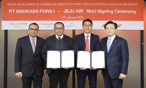 Kolaborasi dengan Jeju Air, Angkasa Pura I Bidik Wisatawan Asal Korea Selatan