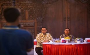 Kunjungi Sukoharjo, Anies Baswedan Bungkam Soal Pertemuan Paloh dan Jokowi