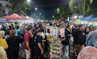 Ramai Pol! Begini Suasana Car Free Night Perdana di Jl Pemuda Klaten