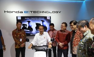 Dicoba Jokowi, Ini Penampakan Motor Listrik Honda di IIMS 2023