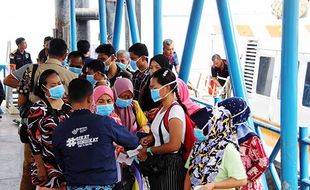 15 Pekerja Migran Bermasalah Dideportasi dari Malaysia Tiba di Pelabuhan Dumai