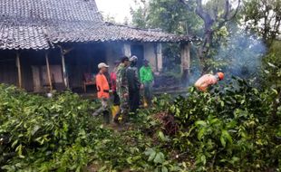 Angin Ribut Terjang Trasan Juwiring Klaten: 20 Rumah Rusak, 1 Orang Terluka