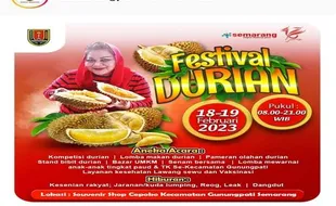 Jangan Sampai Terlewat! Mulai Besok ada Festival Durian Gunungpati Semarang