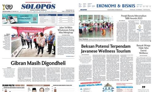 Solopos Hari Ini: Gibran Masih Digondheli