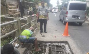 Jembatan Juwiring Berlubang, DPUPR Klaten: Selain Ditambal juga akan Dilebarkan