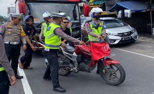 Konvoi Motor Berknalpot Brong, Ratusan Simpatisan Parpol Ditilang di Sleman