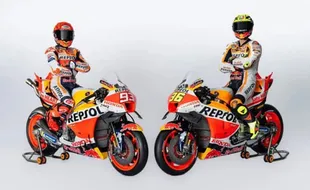 Repsol Honda Luncurkan Motor RC213V, Kombinasi Oranye-Putih-Merah Dipertahankan