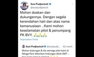 Pesawat Susi Air Dibakar KKB, Susi Memohon Keselamatan Pilot dan Penumpang