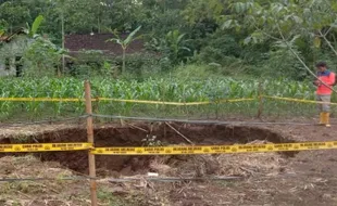 Muncul Sinkhole di Ponjong Gunungkidul, Warga Khawatir Semakin Meluas