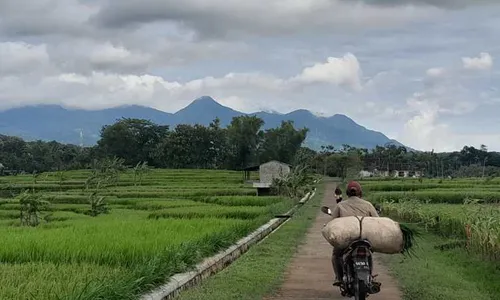 Pesona Pagi di Tunggur, Desa Indah Dikelilingi Bukit di Slogohimo Wonogiri   