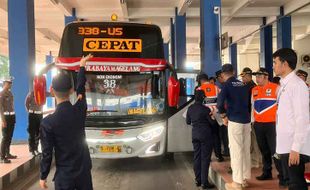 Sejumlah Bus Terjaring Ramp Check di Terminal Tirtonadi, Langsung Kena Tilang