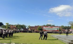 Solo Bertabur Event Nasional dan Internasional, Polresta Gelar Apel Gabungan