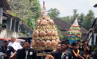 Meriah! Warga Berebut Gunungan Legondo di Haul Ki Ageng Perwito Klaten