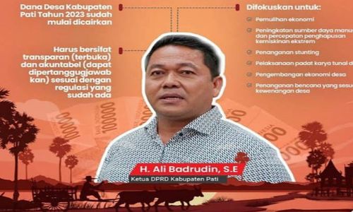 Ketua DPRD Pati Minta Penggunaan Dana Desa Harus Akuntabel dan Transparan