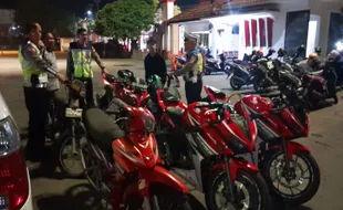 Belasan Motor Berknalpot Brong Dikukut Polisi Wonogiri