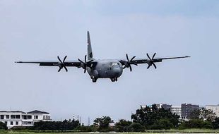 TNI AU Terima Unit Pertama Pesawat C-130 J Super Hercules Buatan AS di Jakarta