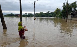 Banjir di Sragen Rendam 162 Rumah, Aktivitas 6.909 Warga Terdampak