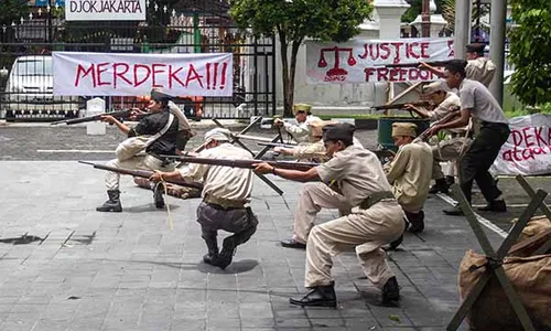 Pementasan Drama Perang Serangan Umum 1 Maret di Yogyakarta