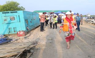 Akhir Tahun, Proyek Sheet Pile Tambak Lorok Semarang Diharapkan Sudah Rampung