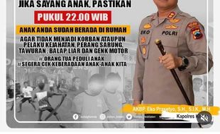 Cegah Perang Sarung, Polres Klaten Minta Anak Sudah di Rumah Pukul 22.00 WIB