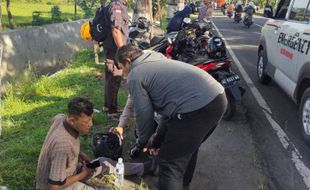 Motor Berhenti Mendadak, Picu Laka Beruntun di Utara SPBU Bulakrejo Sukoharjo