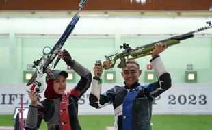 Atlet Perbakin Solo Sumbang Emas dari Asian Rifle Pistol Cup 2023