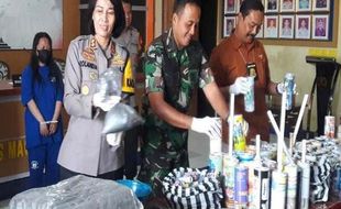 Polres Magelang Sita 100 Kg Bubuk Mercon