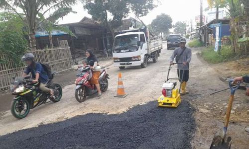 Habis Dicek Bupati Klaten, Jalan Wedi-Bayat Langsung Diperbaiki Pelaksana Tol