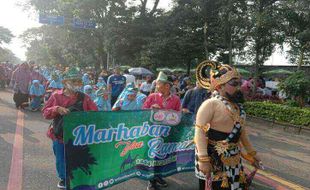 Ramai Pol! 4.000 Pelajar Sekolah Islam Terpadu Pawai Sambut Ramadan di CFD Solo