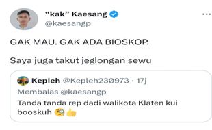 Tidak Mau Jadi Bupati Klaten, Kaesang Sindir Jalan Berlubang Tak Ada Bioskop