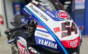 Ada Merah Putih dan “Terima Kasih Indonesia” di Motor Pata Yamaha WSBK 2023