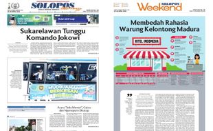 Solopos Hari Ini : Sukarelawan Tunggu Komando Jokowi