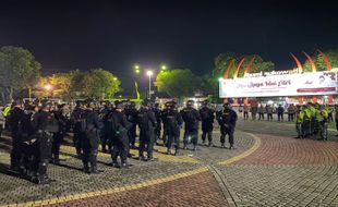 Amankan Arus Mudik, Polres Sragen Gandeng Personel Brimob Bersenjata Lengkap