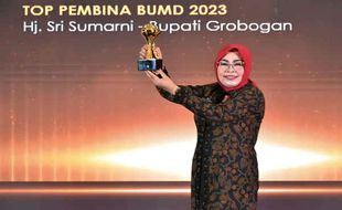 Raih TOP Pembina BUMD 2023, Ini Kata Bupati Grobogan Sri Sumarni