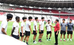 Jokowi Temui Skuad Timnas U-20 di Stadion GBK, Minta Pemain Tak Patah Semangat