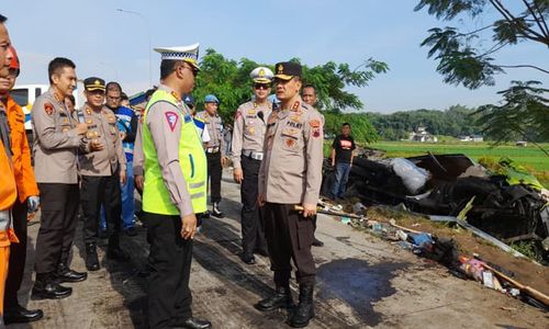 Antisipasi Laka Tol Berulang, Polres Boyolali Siapkan Petugas Penghalau