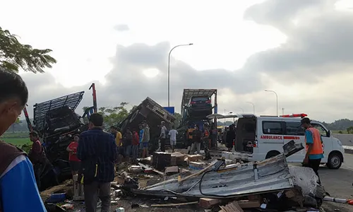 8 Kendaraan Terlibat Tabrakan Karambol di Tol Boyolali, Begini Kondisinya