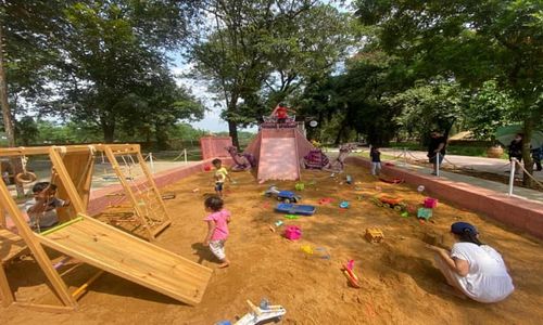 Wow, Ada Playground Berkonsep Gurun Pasir hingga Melukis Wajah di Solo Safari