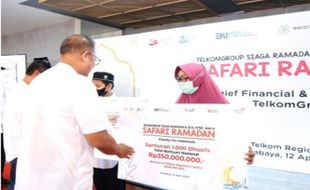 Safari Ramadan, Telkom Salurkan Bantuan Senilai Rp1,6 Miliar