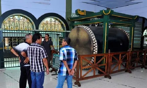 Disebut Terbesar di Dunia, Begini Sejarah Beduk Pandowo Masjid Agung Purworejo