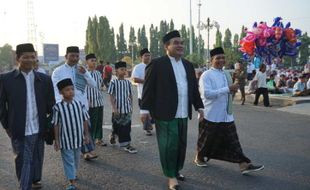 Salat Id di Masjid Agung Baitunnur, Bupati Blora Serukan Semangat Toleransi