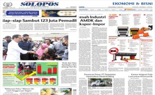 Solopos Hari Ini : Siap-siap Sambut 123 Juta Pemudik