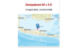 Gempa Magnitudo 6,6 Kabupaten Tuban Terasa hingga ke Lombok