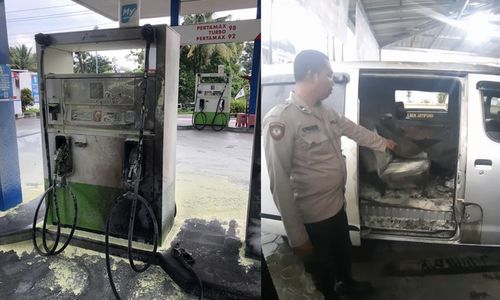 Mobil Korsleting saat Isi BBM, SPBU Jatipuro Nyaris Kebakaran