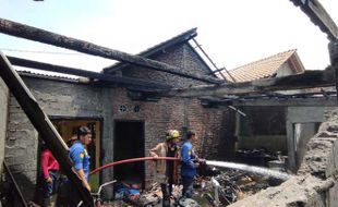 Dapur Rumah Warga Mojosongo Boyolali Ludes Terbakar, 6 Sepeda Motor Hangus