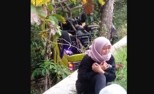 Rem Blong Penyebab Minibus asal Sambi Boyolali Nyungsep di Gunungkidul