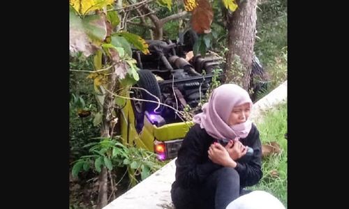 Rem Blong Penyebab Minibus asal Sambi Boyolali Nyungsep di Gunungkidul