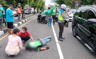 Mobil Xenia Tabrak Driver Ojol di Jalan Solo-Jogja, Korban Alami Luka Parah